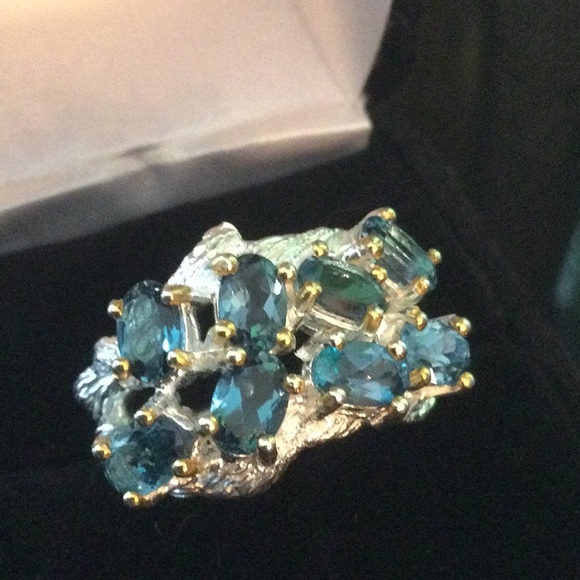 Atlanta Gem & Mineral Show Jewelry - Genuine London Blue Topaz Ring